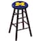Holland Bar Stool Co Maple Counter Stool, Dark Cherry Finish, Michigan Seat RC24MSDC - alternate 1